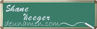 Shane Weeger Visitenkarte